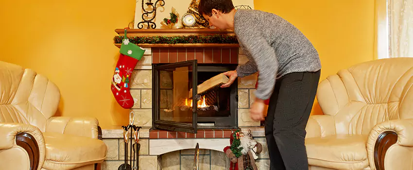 Rusted Metal Fireplace Restoration in Laurel, Virginia